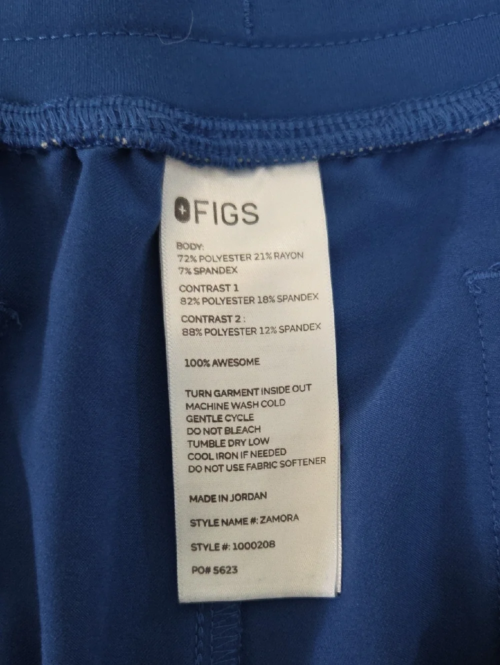 Figs Zamora Jogger Scrubs Winning Blue (5XL)